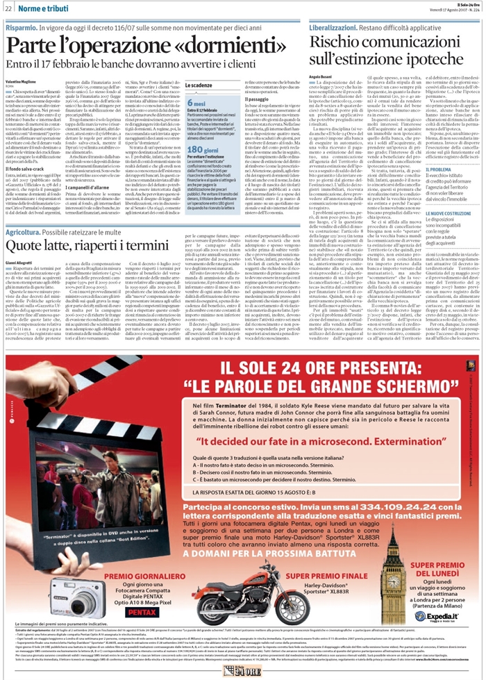 IPOTECA - MUTUO - CANCELLAZIONE - IMMOBILI NUOVI E USATI