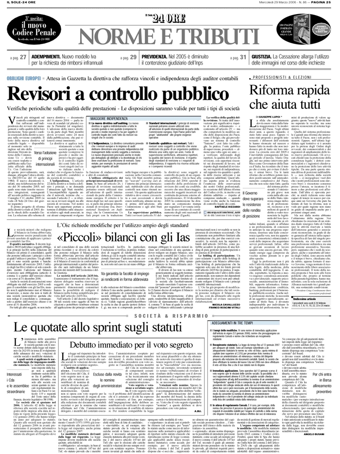 SOCIETA QUOTATE-MODIFICHE STATUTARIE-LEGGE SUL RISPARMIO