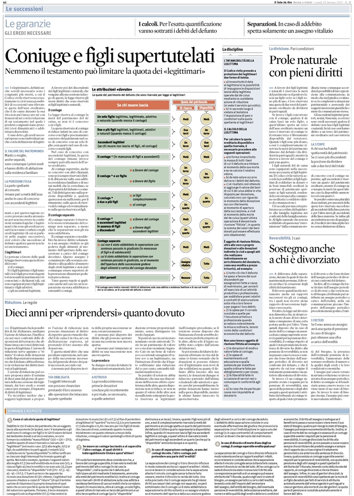 SUCCESSIONI LEGITTIMARI