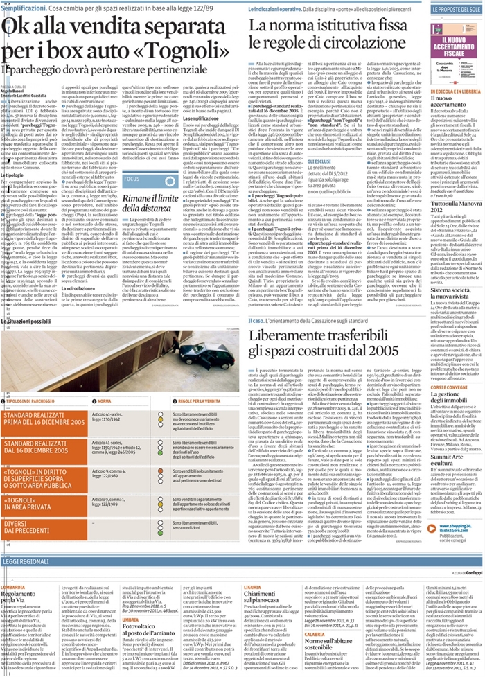 2012 02 20 VENDITA SEPARATA PER I BOX AUTO «TOGNOLI»