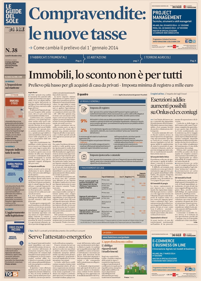 2013-12 - COMPRAVENDITA - Le nuove tasse sulla casa