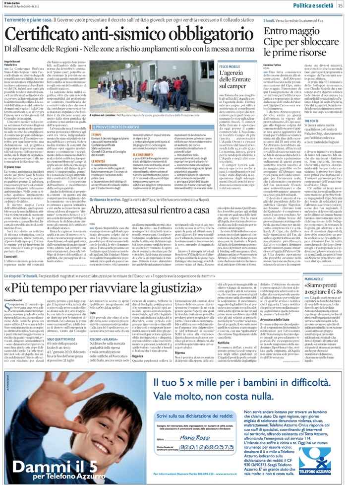 COMPRAVENDITA IMMOBILI-CERTIFICATO ANTI SISMICO 2