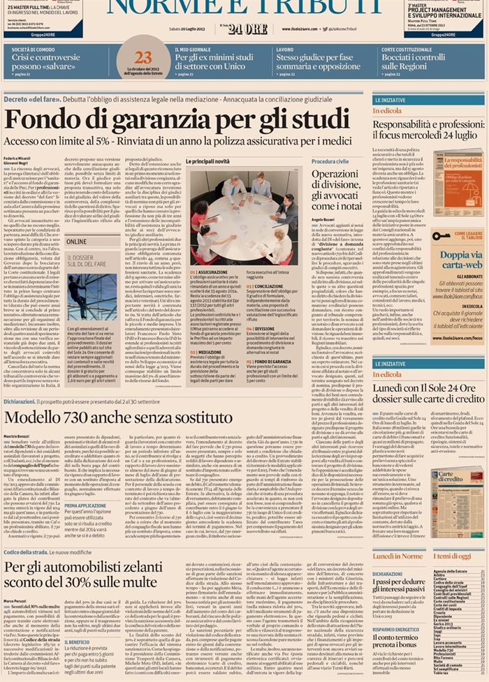 2013-07 COMPRAVENDITA - Notai ed avvocati - Divisione a domanda congiunta