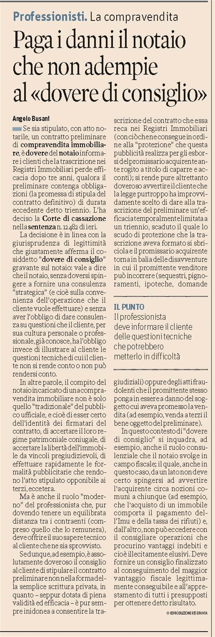  COMPRAVENDITA - Trascrizione del contratto preliminare 