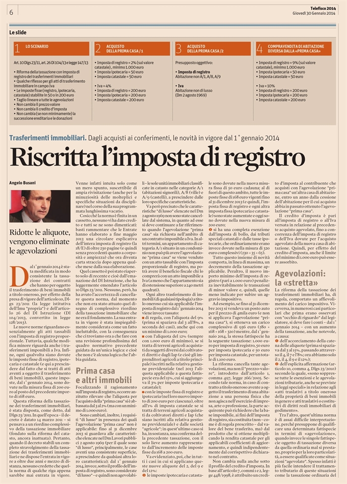 2014-01 - IMPOSTE - Imposta di registro - Nuove norme imposta dal 2014_1