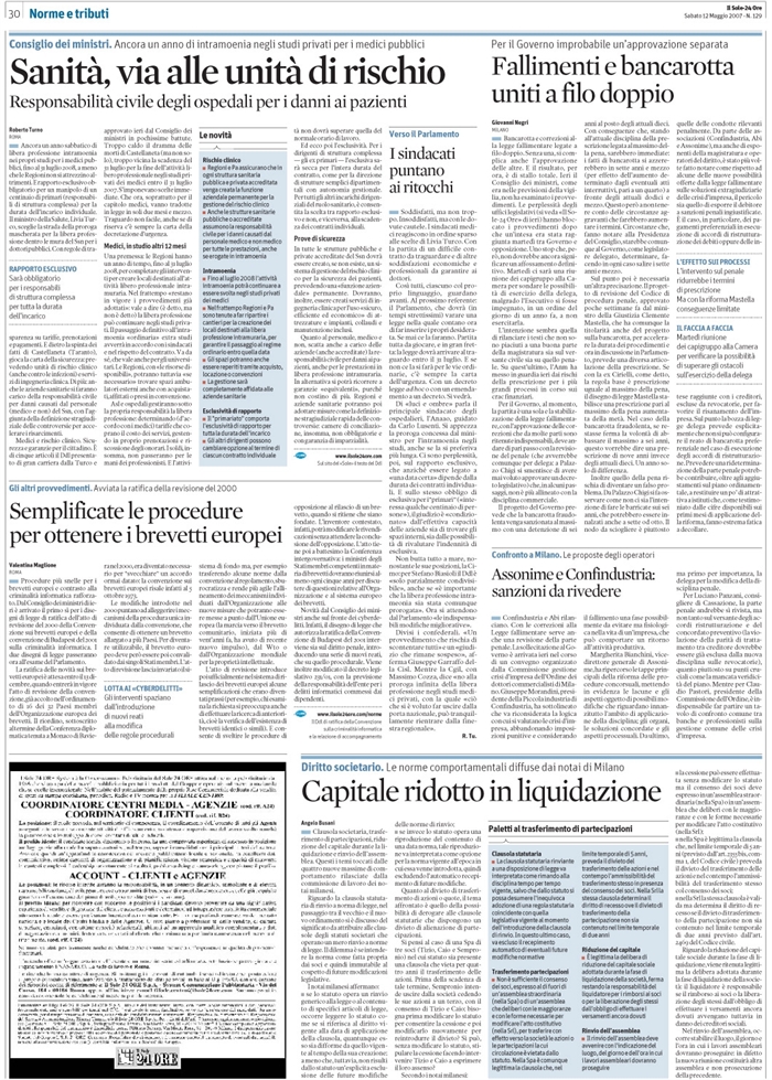 TRASFERIMENTO DI PARTECIPAZIONI - RIDUZIONE CAPITALE IN LIQUIDAZIONE