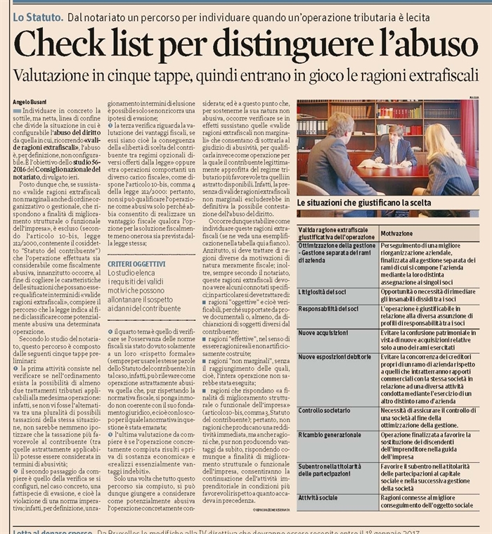 IMPOSTA DI REGISTRO - Come individuare le situazioni di abuso del diritto