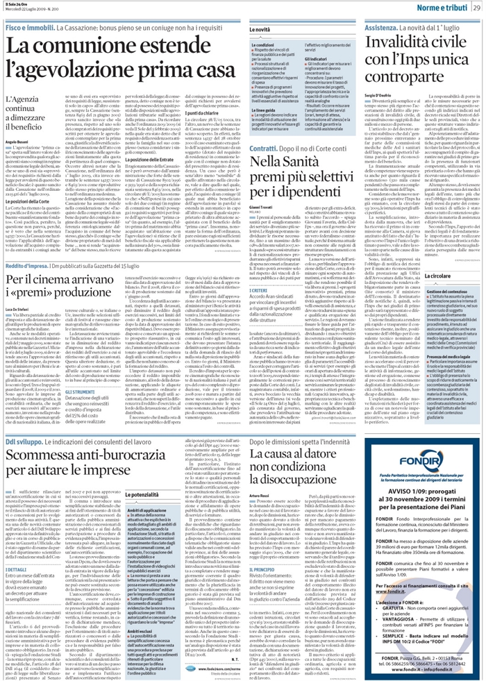 AGEVOLAZIONE PRIMA CASA-COMUNIONE LEGALE