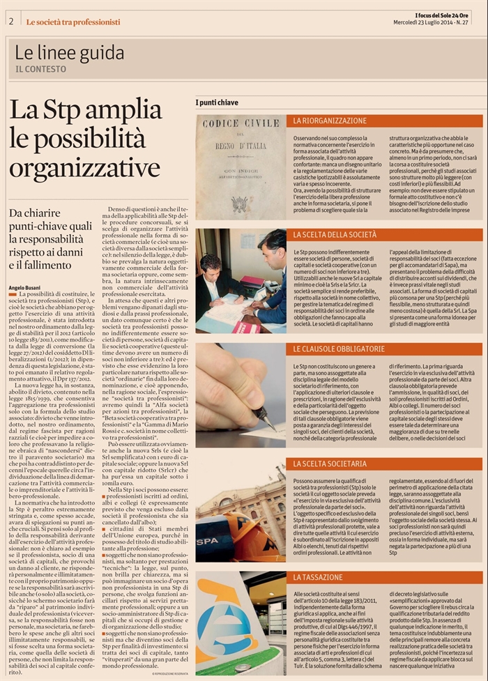 2014-07 - SOCIETA - Societa tra professionisti - guida2