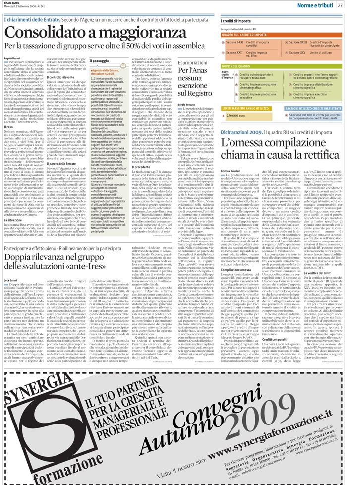 CONTROLLO DI SOCIETA-CONSOLIDATO