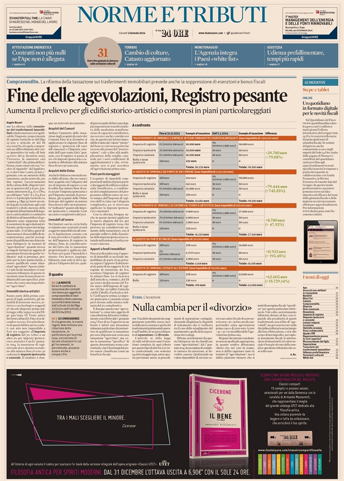 2014-01 - COMPRAVENDITA - Immobili storici artistici