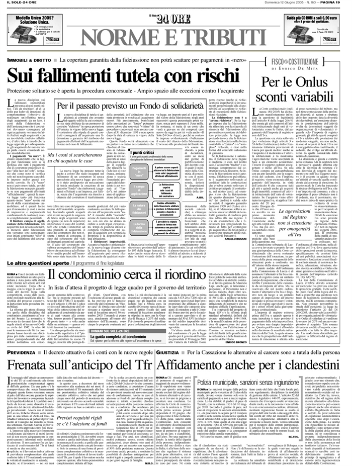 COMPRAVENDITA - Immobili da costruire - Fideiussione (2)