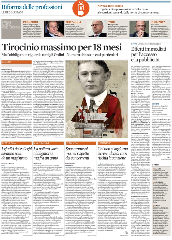 2012 08 04 La polizza sarà obbligatoria ma fra un anno