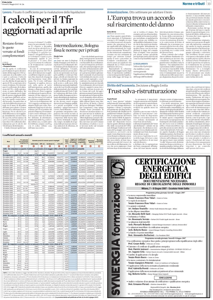 TRUST AUTODICHIARATO - IMPIGNORABILITA' BENI