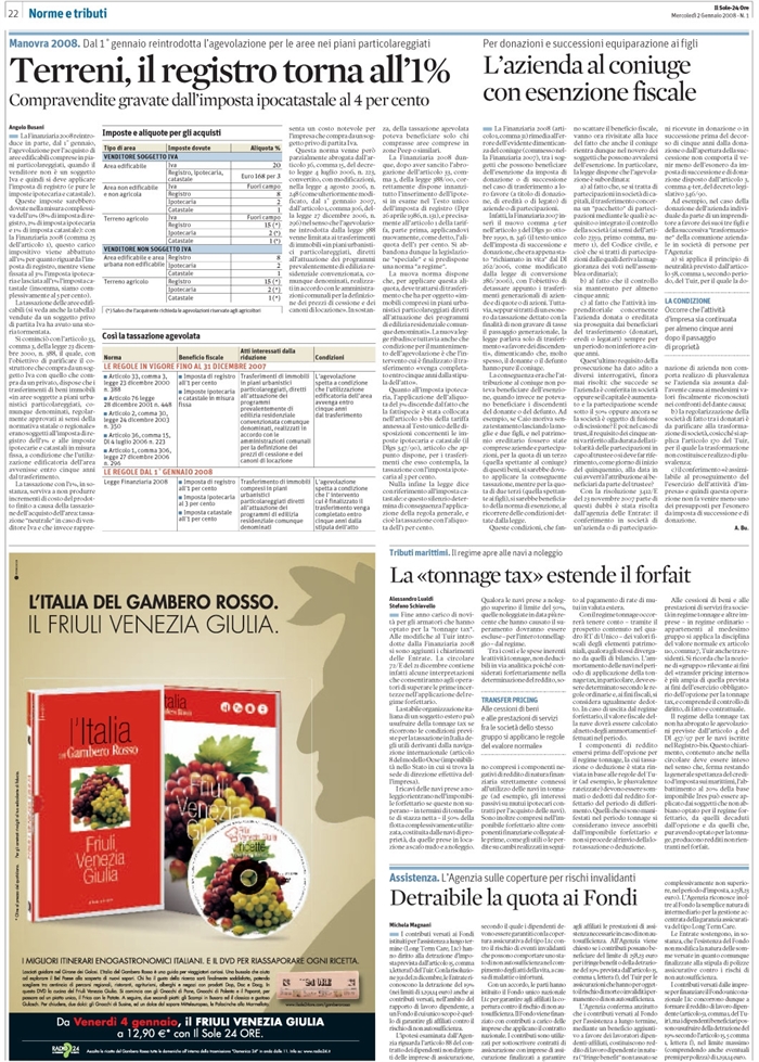 IMPOSTA DI REGISTRO - PIANI PARTICOLAREGGIATI
