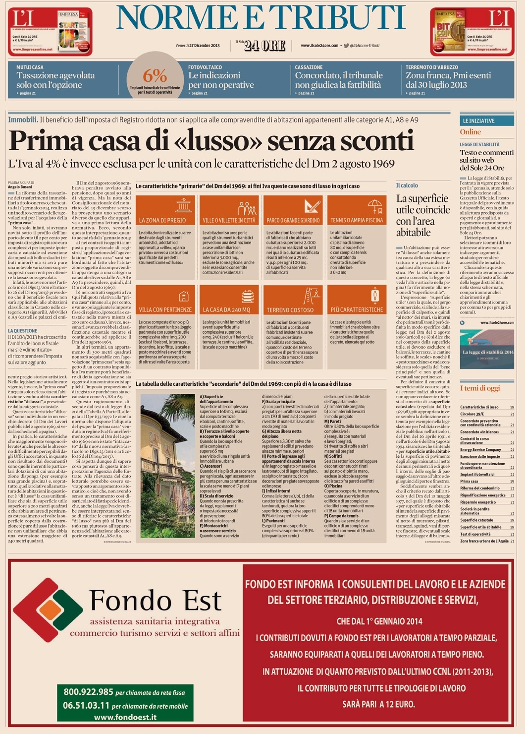 Compravendita Immobili Di Lusso Ed Imposte